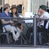 Ian Somerhalder et Nikki Reed au restaurant avec des amis à West Hollywood, le 7 septembre 2014.