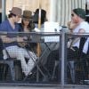 Ian Somerhalder et sa petite amie Nikki Reed vont déjeuner au restaurant avec des amis à West Hollywood, le 7 septembre 2014.