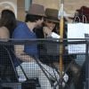 Ian Somerhalder et sa petite amie Nikki Reed vont déjeuner au restaurant avec des amis à West Hollywood, le 7 septembre 2014.