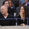 L'acteur Bruce Willis et sa femme Emma Heming lors de la finale de l'US Open le 8 septembre 2014 à New York.