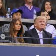  Donald Trump et Melania Trump lors de la finale de l'US Open le 8 septembre 2014 &agrave; New York. 