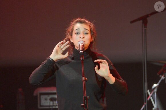Camelia Jordana - Les 50 ans de France Inter à la Gaîté Lyrique à Paris, le 8 décembre 2013.