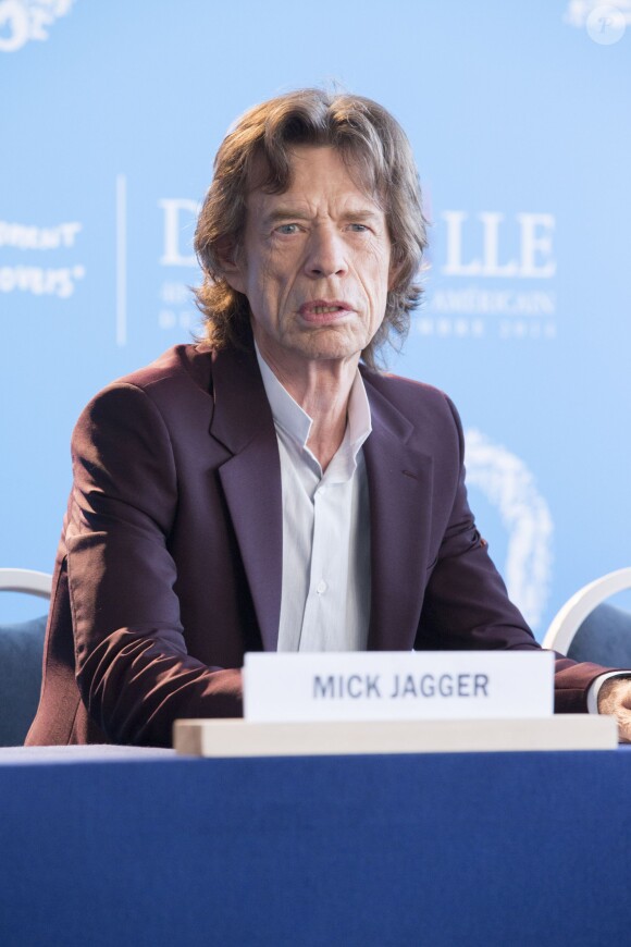 Mick Jagger - Conférence de presse du film "Get On Up" lors du 40ème festival du cinéma américain de Deauville, le 12 septembre 2014. 