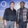 Tate Taylor et Chadwick Boseman - Photocall du film "Get On Up" lors du 40ème festival du cinéma américain de Deauville, le 12 septembre 2014. 