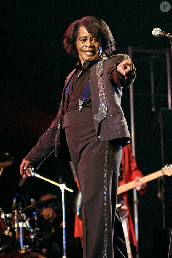 James Brown lors d'un concert en Ecosse, le 9 juillet 2005.