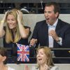 Au côté de sa femme Autumn, Peter Phillips n'était pas le dernier à vibrer devant le prince Harry, Zara Phillips et Mike Tindall lors de leur match exhibition de rugby en fauteuil roulant lors des Invictus Games, le 12 septembre 2014 à la Copperbox Arena, à Londres.