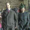 Le prince William et Kate Middleton à Sandringham dans le Norfolk le 25 décembre 2013