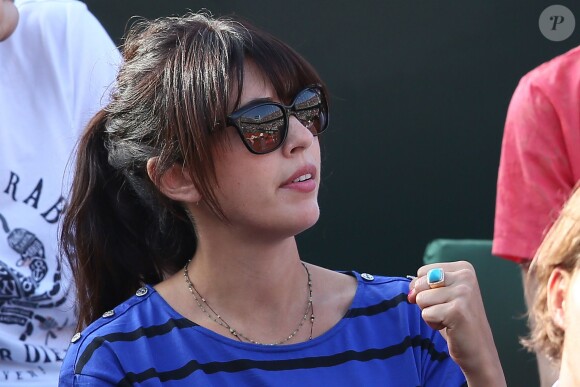Nolwenn Leroy lors de la demi-finale de la Coupe Davis entre la France et la République Tchèque le 13 septembre 2014 à Paris.