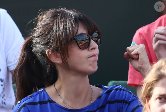 Nolwenn Leroy lors de la demi-finale de la Coupe Davis entre la France et la République Tchèque le 13 septembre 2014 à Paris.