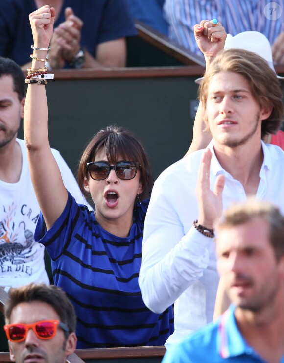 Nolwenn Leroy lors de la demi-finale de la Coupe Davis entre la France et la République Tchèque le 13 septembre 2014 à Paris.
