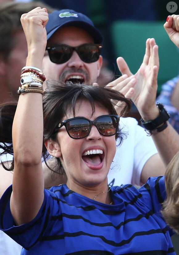 Nolwenn Leroy lors de la demi-finale de la Coupe Davis entre la France et la République Tchèque le 13 septembre 2014 à Paris.