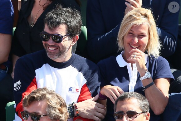 Stéphane Plaza lors de la demi-finale de la Coupe Davis entre la France et la République Tchèque le 13 septembre 2014 à Paris.