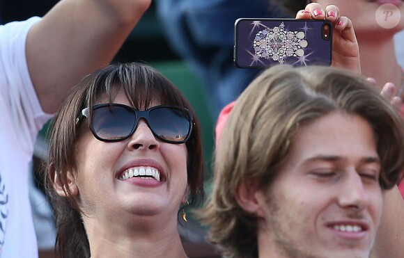 Nolwenn Leroy lors de la demi-finale de la Coupe Davis entre la France et la République Tchèque le 13 septembre 2014 à Paris.