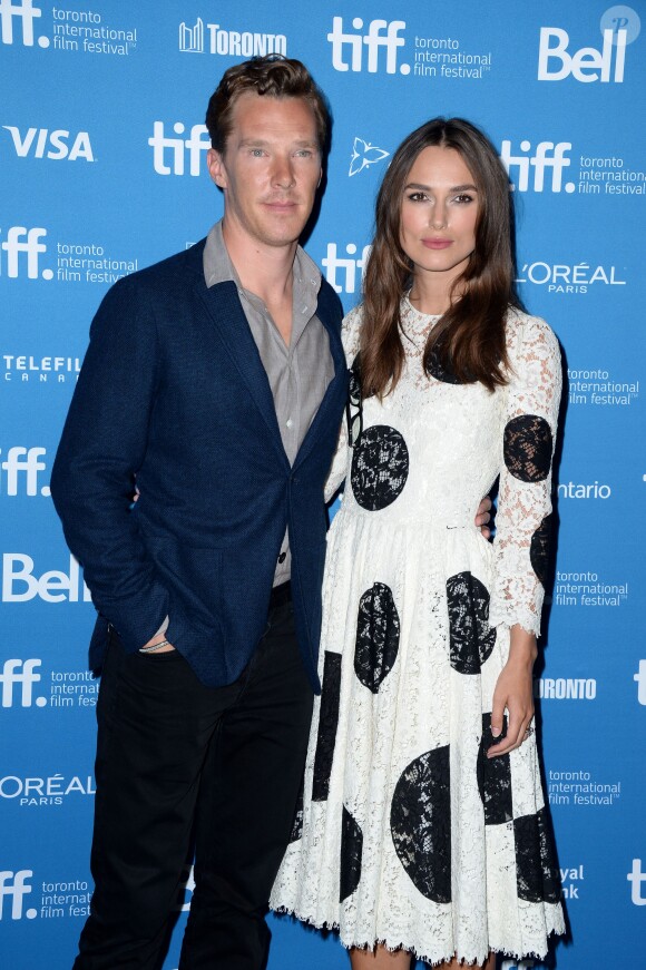 Benedict Cumberbatch et Keira Knightley à la première de The Imitation Game au Toronto International Film Festival, le 9 septembre 2014.