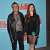 Julien Clerc et sa femme Hélène Grémillon - Avant-première du film "Elle l'adore" au cinéma UGC Normandie à Paris, le 15 septembre 2014