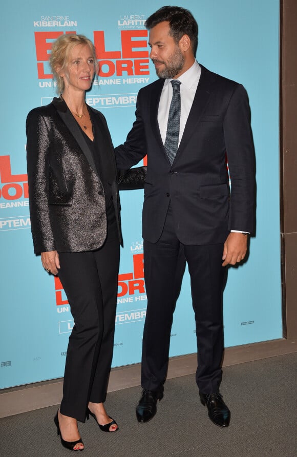 Sandrine Kiberlain et Laurent Lafitte - Avant-première du film "Elle l'adore" au cinéma UGC Normandie à Paris, le 15 septembre 2014