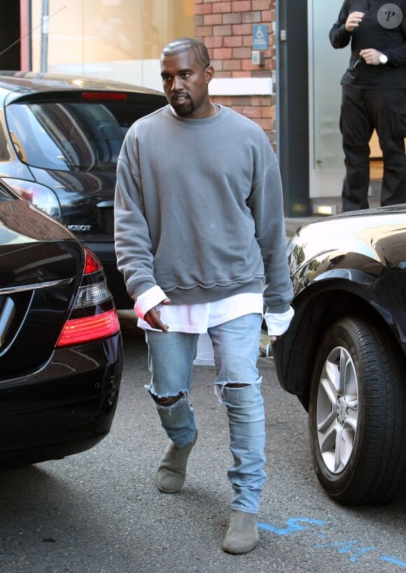 Kanye West fait du shopping à Sydney, le 13 septembre 2014.