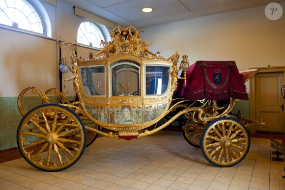 Photo du carrosse utilisé pour le Prinsjesdag, le troisième jeudi du mois de septembre, par le roi Willem-Alexander des Pays-Bas et son épouse la reine Maxima pour l'inauguration de l'année parlementaire, à La Haye.
