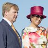 Le roi Willem-Alexander et la reine Maxima des Pays-Bas en visite à Den Helder dans la région de Noord-Holland le 12 septembre 2014