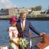 Le roi Willem-Alexander et la reine Maxima des Pays-Bas ont visité la province du nord des Pays-Bas. Le 12 septembre 201412/09/2014 - Warmenhuizen