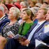 Le roi Willem-Alexander et la reine Maxima des Pays-Bas à Nijkerk le 14 septembre 2014 pour les 10 ans de l'église protestante