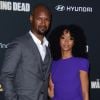 Sonequa Martin-Green et son mari Kenric au lancement de la 4e saison de The Walking Dead à Los Angeles, le 3 octobre 2013.