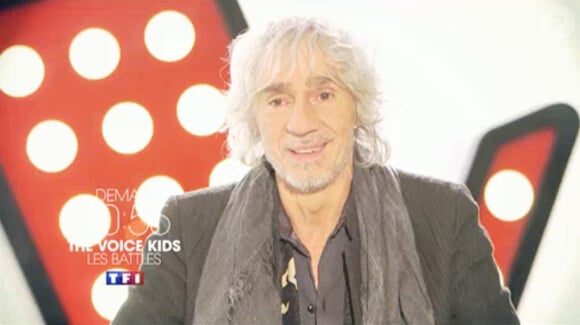 Louis Bertignac, dans The Voice Kids le samedi 13 septembre 2014.
