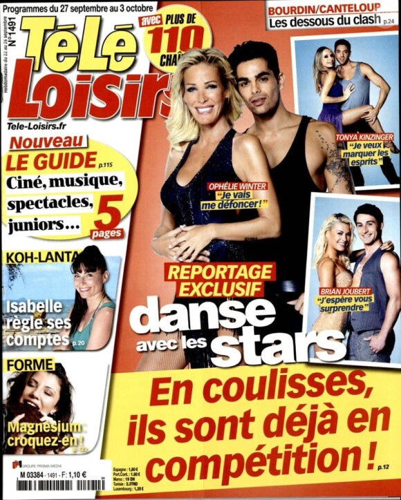 Magazine Télé-Loisirs du 27 septembre au 3 octobre 2014.