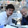 Riccardo Scamarcio, Pupi Avati - Tournage du film "Golden Boy", à Rome. Le 18 juillet 2013