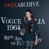 Linda Evangelista - Photocall de la soirée "Vogue 50 Archive" à Milan. Le 21 septembre 2014 