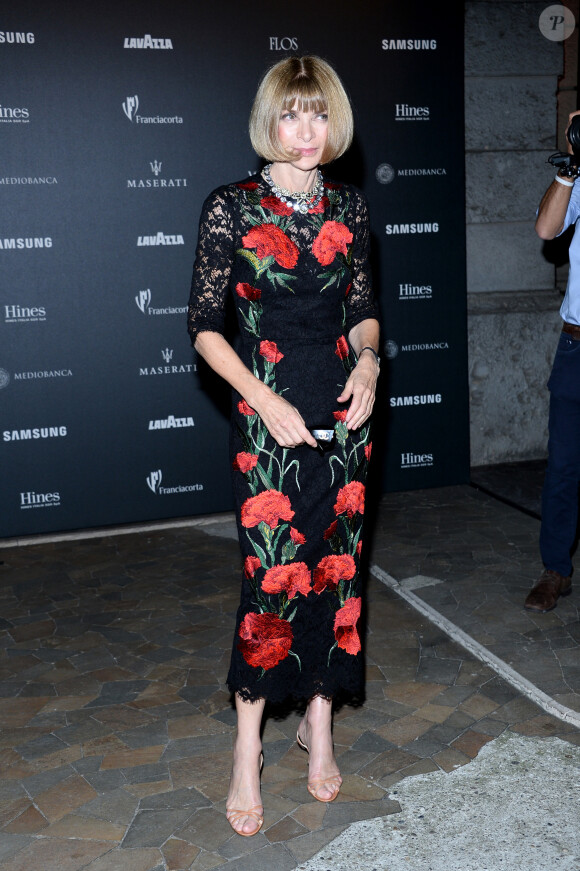 Anna Wintour - Photocall de la soirée "Vogue 50 Archive" à Milan. Le 21 septembre 2014 