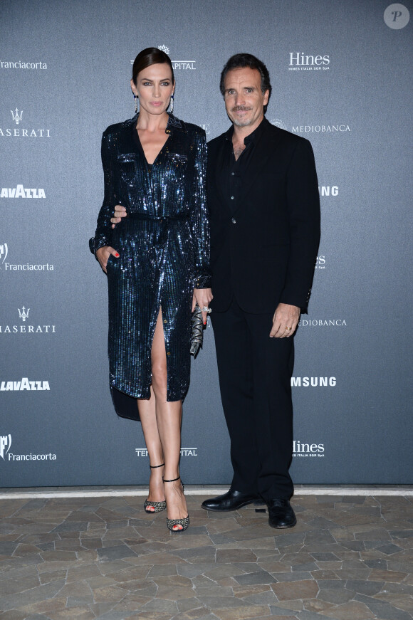 Nieves Alvarez, Marco Severini - Photocall de la soirée "Vogue 50 Archive" à Milan. Le 21 septembre 2014 
