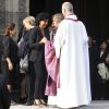 Rachida Dati - Cérémonie en l'honneur de l'ancien préfet Christian Frémont, qui fut le directeur de cabinet de Nicolas Sarkozy à l'Elysée, en l'église Saint-François-Xavier à Paris, le 24 septembre 2014.