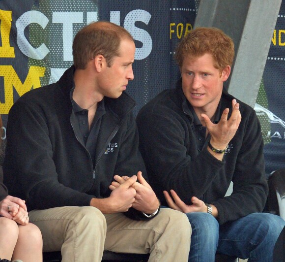 Le prince Charles et le prince William aux Invictus Games le 11 septembre 2014 à Londres