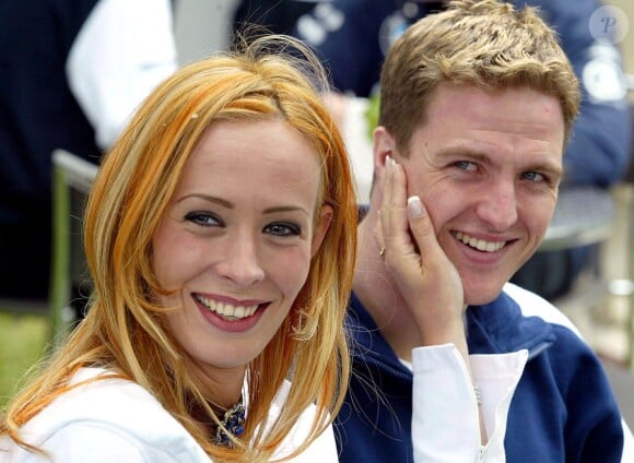 Cora et Ralf Schumacher à Melbourne le 28 février 2002. 