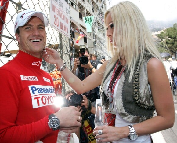 Ralf Schumacher et sa femme Cora à Monte-Carlo le 28 mai 2006. 