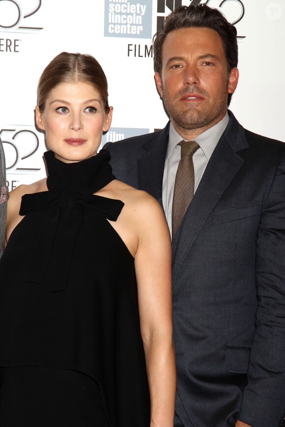 Rosamund Pike et Ben Affleck - Avant-première mondiale de Gone Girl à New York, le 26 septembre 2014