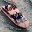 Exclusif - Vue aérienne des arrivées de George Clooney et ses invités qui se rendent à son mariage avec Amal Alamuddin.  Mariage de George Clooney et Amal Alamuddin à l'Aman Canal Grande Venice à Venise, le 27 septembre 2014. 