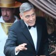 George Clooney à l'Aman Canal Grande Venice.  Mariage de George Clooney et Amal Alamuddin à l'Aman Canal Grande Venice à Venise, le 27 septembre 2014. 