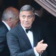 George Clooney, la pression monte, quelques minutes avant...  Mariage de George Clooney et Amal Alamuddin à l'Aman Canal Grande Venice à Venise, le 27 septembre 2014. 