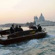  George Clooney va rejoindre sa promise... Mariage de George Clooney et Amal Alamuddin à l'Aman Canal Grande Venice à Venise, le 27 septembre 2014. 