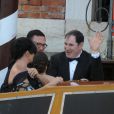  Les invités partent du Cipriani. Mariage de George Clooney et Amal Alamuddin à l'Aman Canal Grande Venice à Venise, le 27 septembre 2014. 