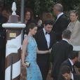 Emily Blunt et son mari John Krasinski partent du Cipriani.  Mariage de George Clooney et Amal Alamuddin à l'Aman Canal Grande Venice à Venise, le 27 septembre 2014. 