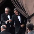  George Clooney et ses invités arrivés à l'hôtel Aman. Mariage de George Clooney et Amal Alamuddin à l'Aman Canal Grande Venice à Venise, le 27 septembre 2014. 