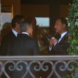 George Clooney et ses invités.  Mariage de George Clooney et Amal Alamuddin à l'Aman Canal Grande Venice à Venise, le 27 septembre 2014. 