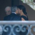 George Clooney et son père Nick Clooney.  Mariage de George Clooney et Amal Alamuddin à l'Aman Canal Grande Venice à Venise, le 27 septembre 2014. 