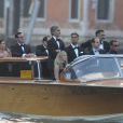 Guest - George Clooney et ses invités se rendent à son mariage avec Amal Alamuddin à Venise, le 27 septembre 2014. Tout le monde a quitté l'hôtel pour se rendre à la cérémonie.  Please Hide Children's Face Prior To the Publication - George Clooney leaves with the guests the hotel to go to his wedding with Amal Alamuddin in Venice, on Septembre 27, 2014.27/09/2014 - Venise