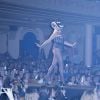 Rossy de Palma lors du dernier défilé de mode "Jean-Paul Gaultier", collection prêt-à-porter printemps-été 2015, au Grand Rex à Paris, le 27 septembre 2014