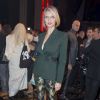 Sylvie Tellier lors du dernier défilé de mode "Jean-Paul Gaultier", collection prêt-à-porter printemps-été 2015, au Grand Rex à Paris, le 27 septembre 2014