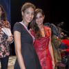 Chloé Mortaud et Malika Menard lors du dernier défilé de mode "Jean-Paul Gaultier", collection prêt-à-porter printemps-été 2015, au Grand Rex à Paris, le 27 septembre 2014